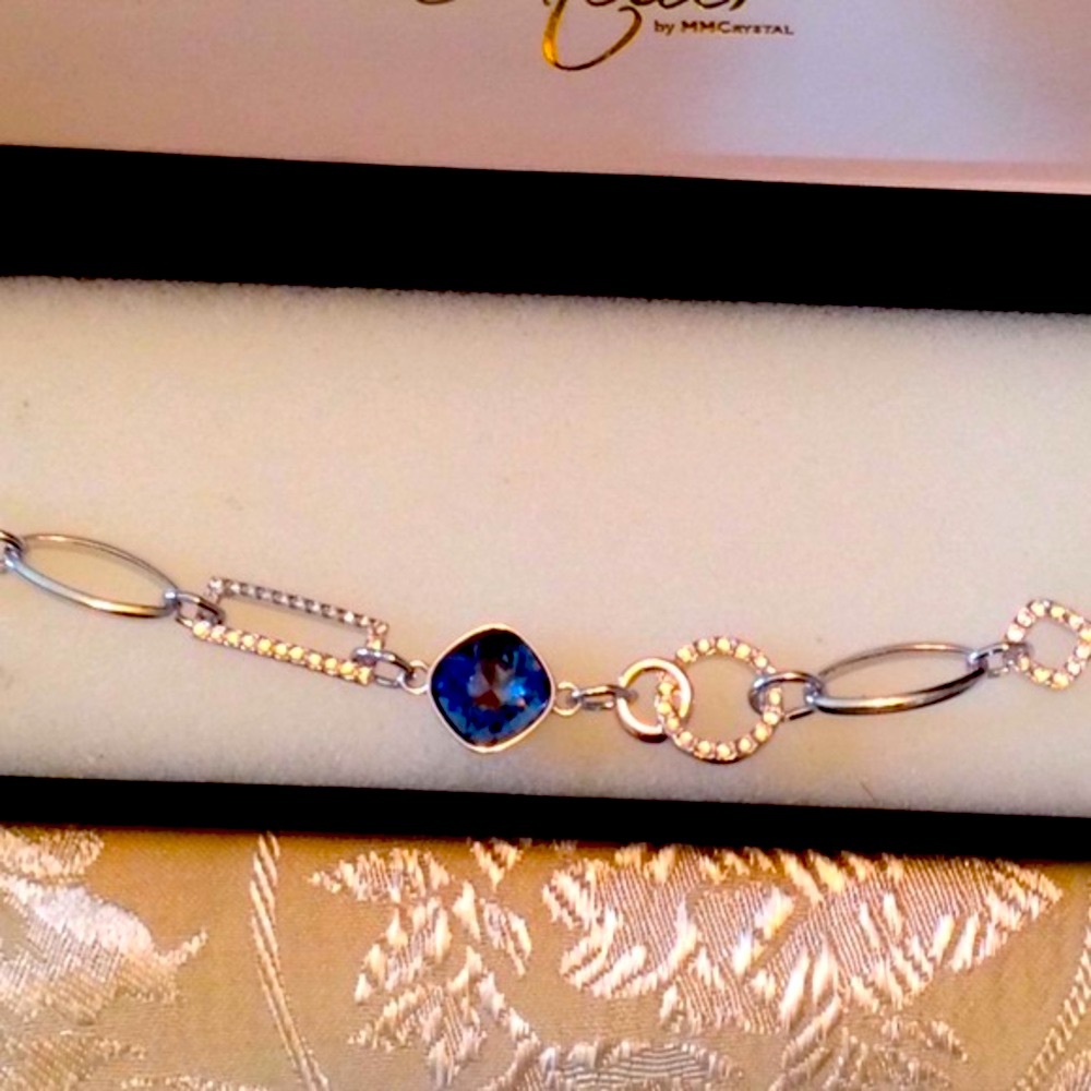 NIB Atelier Swarovski silver bracelet